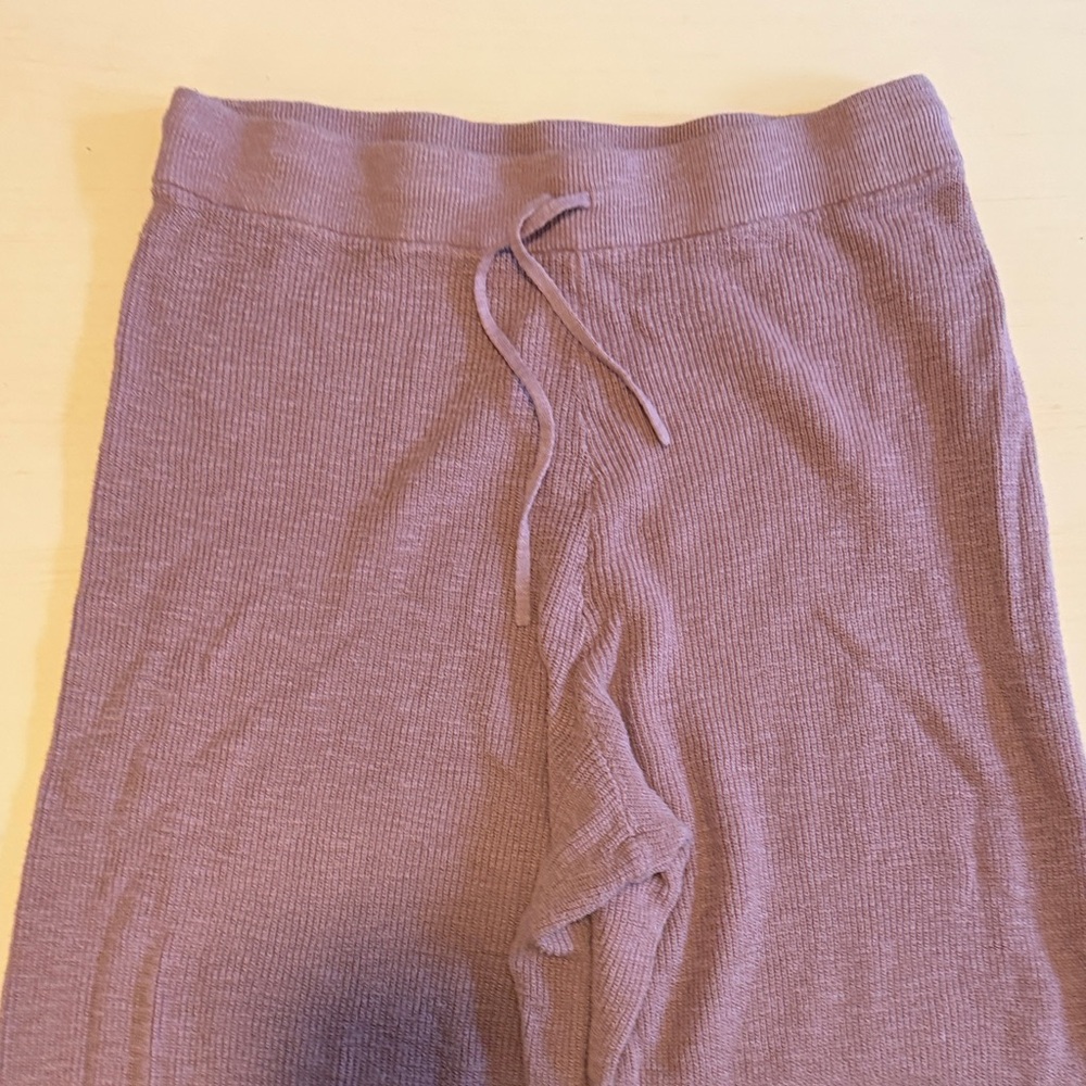 Free People Beach L Knit Lounge Pants - Dusty Rose